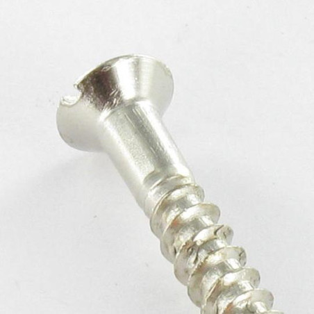 1 x Vis bois Tête fraisée bombée TFB Fendue 3X16 Acier chrome microvis