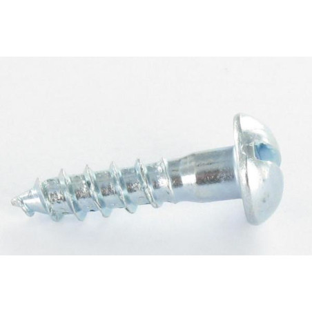 1 x Vis bois Tête ronde TR Fendue 2X12 Acier zingué microvis
