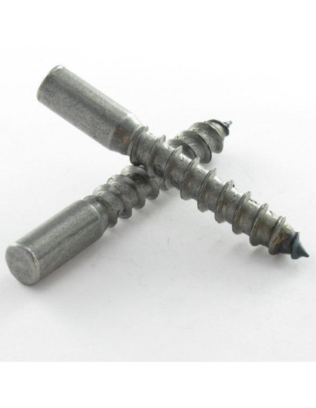 200 x Tirefond Sans tête 6X45 Acier brut ROULES