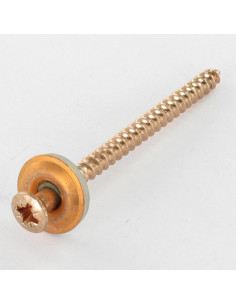 Vis faitage Tête fraisée bombée TFB Pozi Inox A2 cuivre...