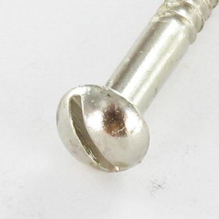 1 x Vis bois Tête ronde TR Fendue 3.5X16 Acier chrome