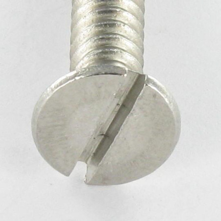 1 x Vis tôle Inox A2 Tête fraisée Fendue 3.9X16