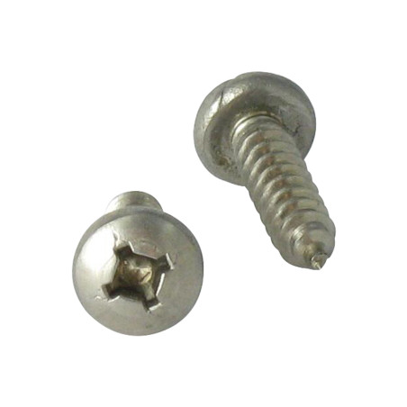 1 x Vis tôle Inox A2 Tête cylindrique TC Carré phillips 4.8X38 SQ2+PH2