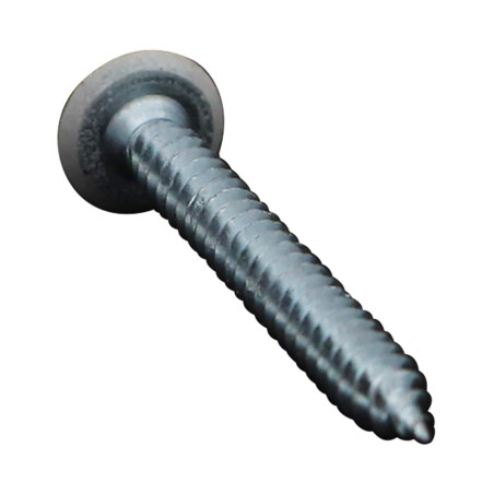 1 x Vis tôle Double filet Tête plate TORX T20 4.8X45 Acier zingué RAL9010 blanc pur