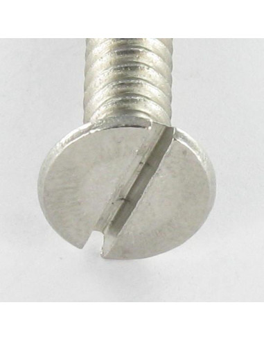 1 x Vis tôle Inox A2 Tête fraisée Fendue 4.8X25