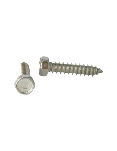 1 x Vis tôle Inox A2 Tête hexagonale TH 4.8X19