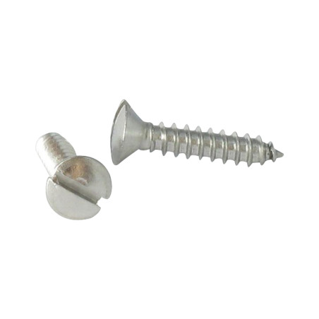 1 x Vis tôle Inox A2 Tête fraisée bombée TFB Fendue 3.5X16