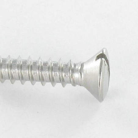 1 x Vis tôle Inox A2 Tête fraisée bombée TFB Fendue 3.5X16