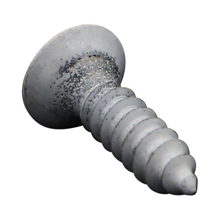 1 x Vis tôle Inox A2 Tête fraisée Pozi 4.8X19 Laqué blanc RAL9016 blanc signalisation
