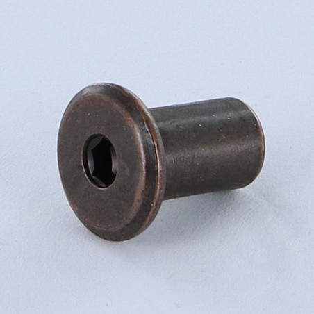 1 x Combifix Ecrou relieur Tête plate Diamètre de tête: 15 Diamètre du corps 9 Longueur sous tête 15 M6 Clé de 4 HC4