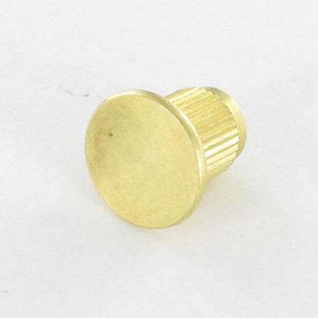 1 x Ecrou Relieur Moletée Laiton M8 Diamètre de tête: 20 Longueur sous tête 16