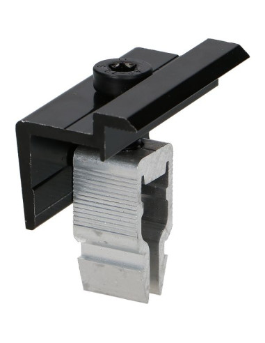 1 x PINCE Fixation SOLAIRE 30X55 Aluminium Noir