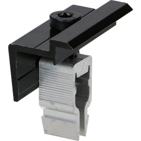 1 x PINCE Fixation SOLAIRE 30X55 Aluminium Noir