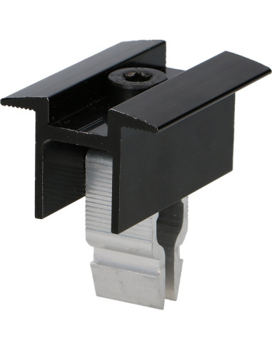 1 x PINCE Fixation SOLAIRE 30X55 Aluminium Noir IN
