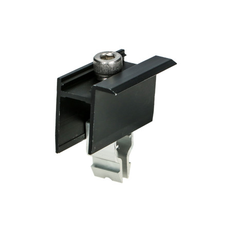 1 x PINCE Fixation SOLAIRE 35X55 Aluminium Noir