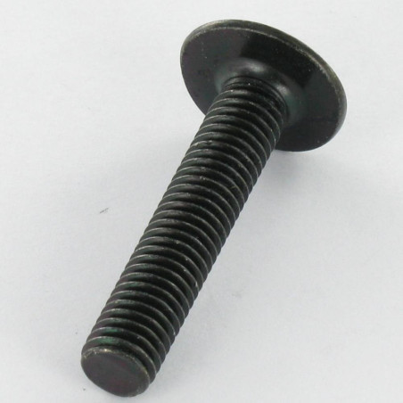 1 x Vis Poelier Fendue En Croix M8X14 Pas de 150 Acier zingué noir