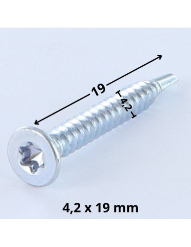 1 x Vis autoperceuse Tête fraisée TORX T20...