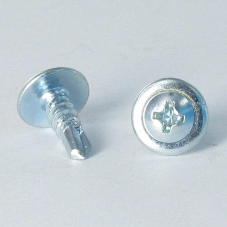 1 x Vis autoperceuse Tête ronde large Phillips Cranté 4.2X32 Acier zingué