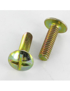 Vis Poelier Fendue En Croix M8X20 Bichromaté