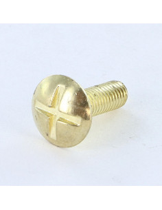 Vis Poelier Fendue En Croix M8X16 Laiton