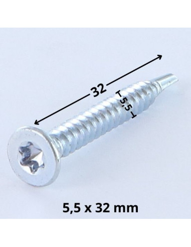 1 x Vis autoperceuse Tête fraisée TORX T25...