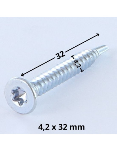 1 x Vis autoperceuse Tête fraisée TORX T20...