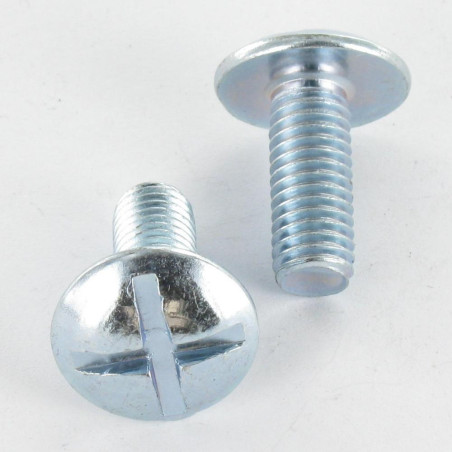 1 x Vis Poelier Fendue En Croix M8X14 Pas de 150 Acier zingué