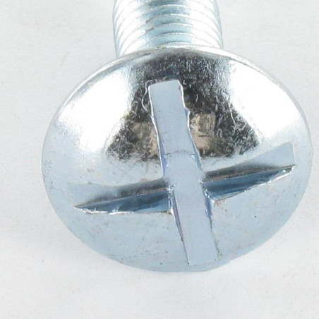 1 x Vis Poelier Fendue En Croix M8X14 Pas de 150 Acier zingué