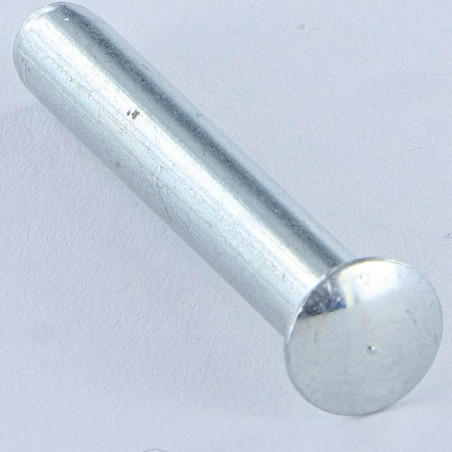 1 x Rivet à frapper Tête goutte de suif 3.65X10 Bout téton Téton Acier zingué