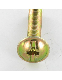 Vis Poelier POZI et fendu M6X35 Bichromaté 2
