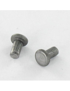 Rivet à frapper Tête plate 9.5X11 Acier brut