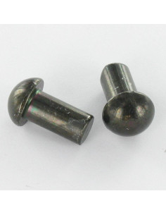 Rivet à frapper Tête ronde TR 6X12 Acier zingué noir