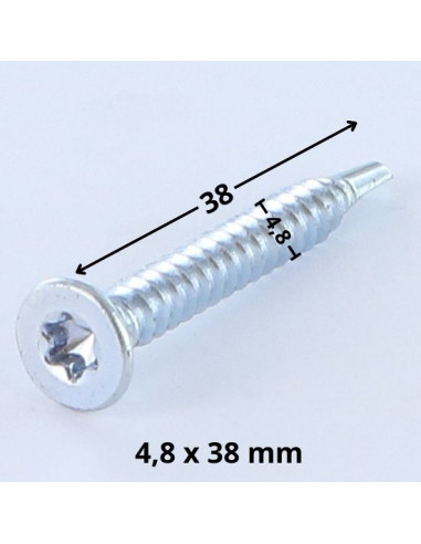 1 x Vis autoperceuse Tête fraisée TORX T25...