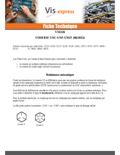Vis métaux Tête hexagonale TH 9/16X 1" UNC ou equivalent... 2