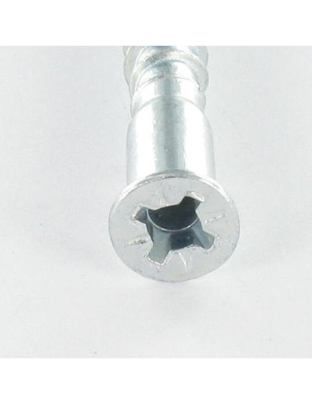 1 x Vis d'assemblage confirmat Tête fraisée Pozi N°2 5X40 SS Cranté Acier zingué