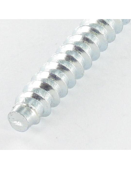 1 x Vis d'assemblage confirmat Tête fraisée Pozi N°2 5X40 SS Cranté Acier zingué