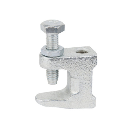 1 x Pince de fixation pour poutre M6 Acier zingué