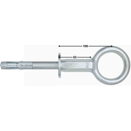 1 x Piton FORGE Fixation ECHAFFAUDAGE 170 Acier zingué
