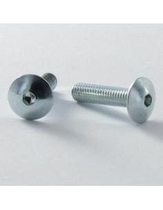 Vis Poelier Clé de 4 HC4 M6X30 Cranté SOUS Tête Acier zingué