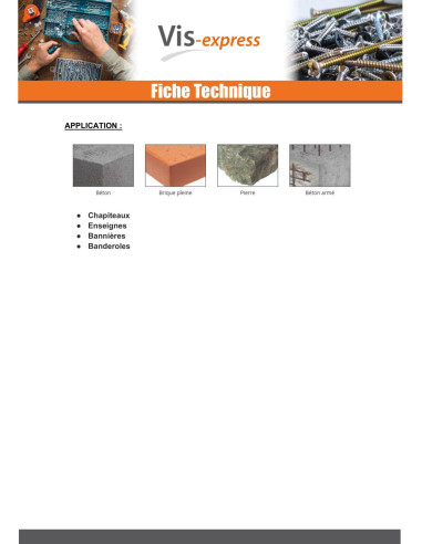 1 x Cheville Ancrage + Crochet Foret 14 M10X70...