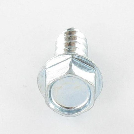 1 x Vis tôle Tête hexagonale TH Embase collerette crantée 6.3X16 Acier zingué