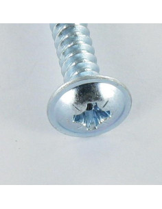 Vis tôle Poelier Pozi 4.2X16 Acier zingué Diamètre de... 2