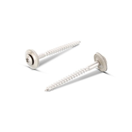 1 x Vis faitage Tête fraisée bombée TFB TORX T20 Inox A2 4.5X60 Rondelle d'étanchéite EPDM 2 pièces