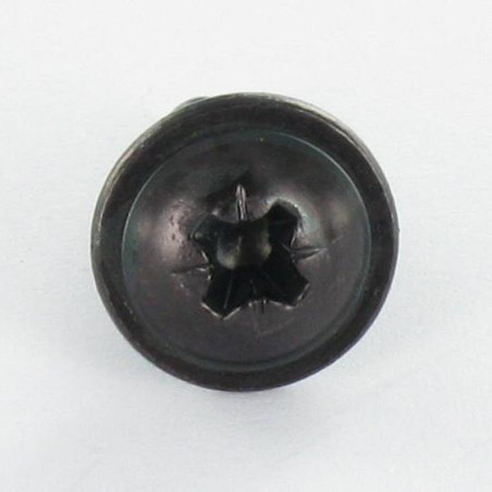 1 x Vis tôle Poelier Pozi 4.8X13 Acier zingué noir Sans pointe