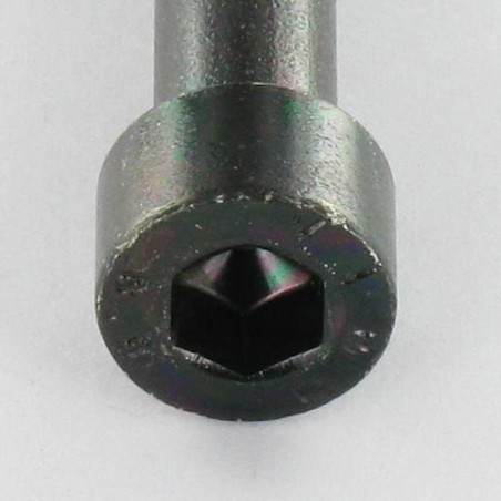 1 x Vis métaux CHC BTR M8X80 Filetée sur 28 Classe 8.8 Clé de 6 HC6 Acier zingué noir