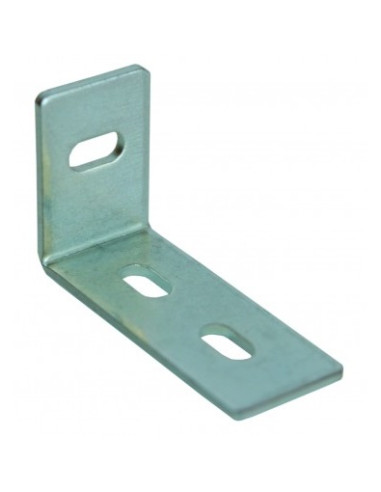 1 x Equerre réglable 30X50X20 3 Trous Acier zingué