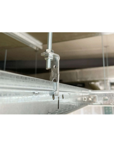 1 x SUSPENTE ANGLE FAUX PLAFOND 5 Acier zingué