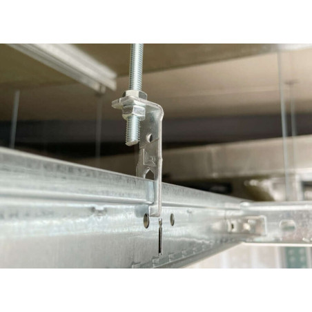 1 x SUSPENTE ANGLE FAUX PLAFOND 5 Acier zingué