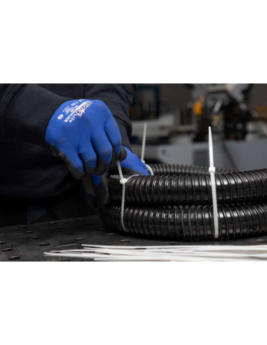 1 x Colliers de serrage nylon blanc Polyamide...