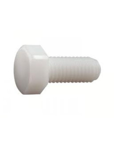 Vis métaux Tête hexagonale TH nylon naturel Polyamide 6.6...